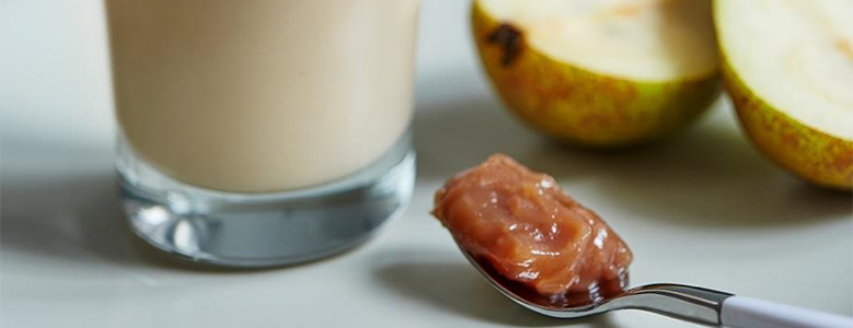 Smoothie de poire à la confiture de châtaigne
