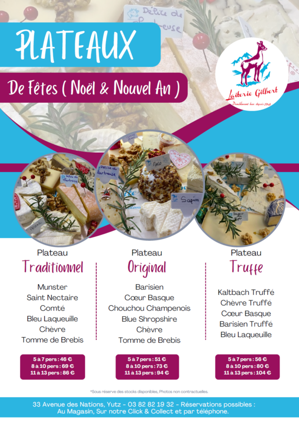 Plateaux de fêtes de fin d'année 2025 - Original