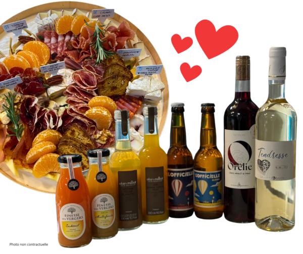 Formule dînatoire Saint-Valentin pour 2 personnes