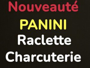 PANINI fromage et charcuterie