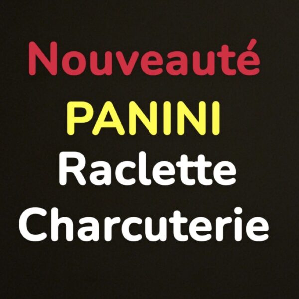 PANINI fromage et charcuterie