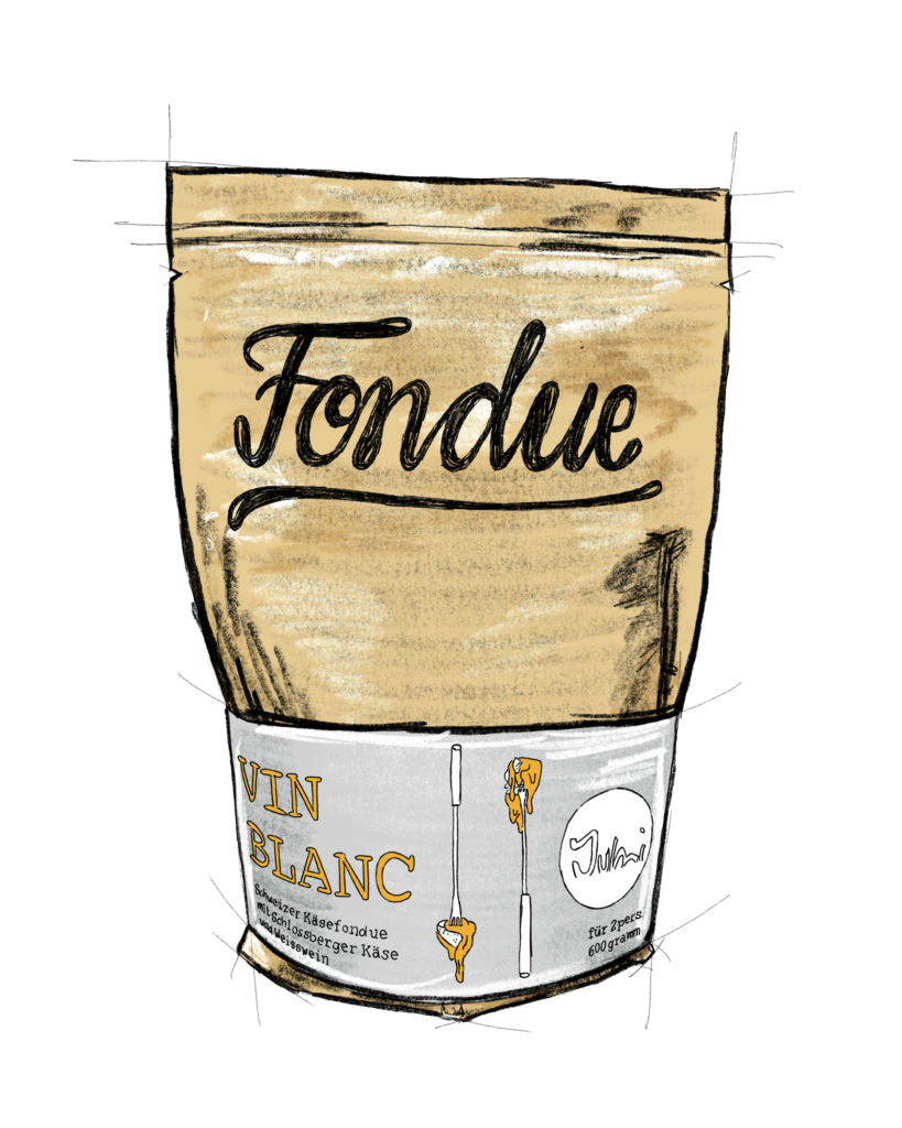 Fondue JUMI au vin blanc 600 g Sachet de fondue JUMI au vin blanc 600 g