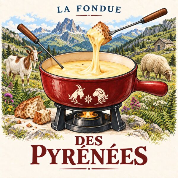 Fondue des Pyrénées – chèvre et brebis – par personne